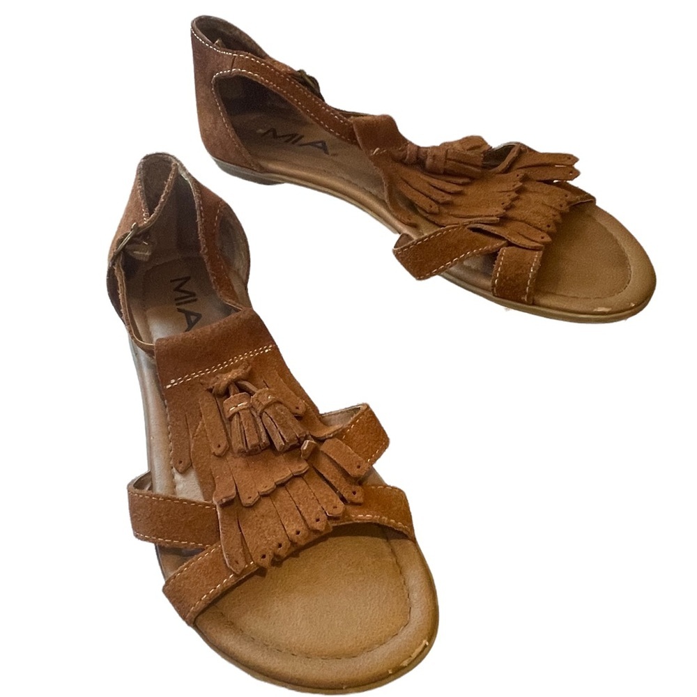 Mia suede moccasin Sandals, size 8